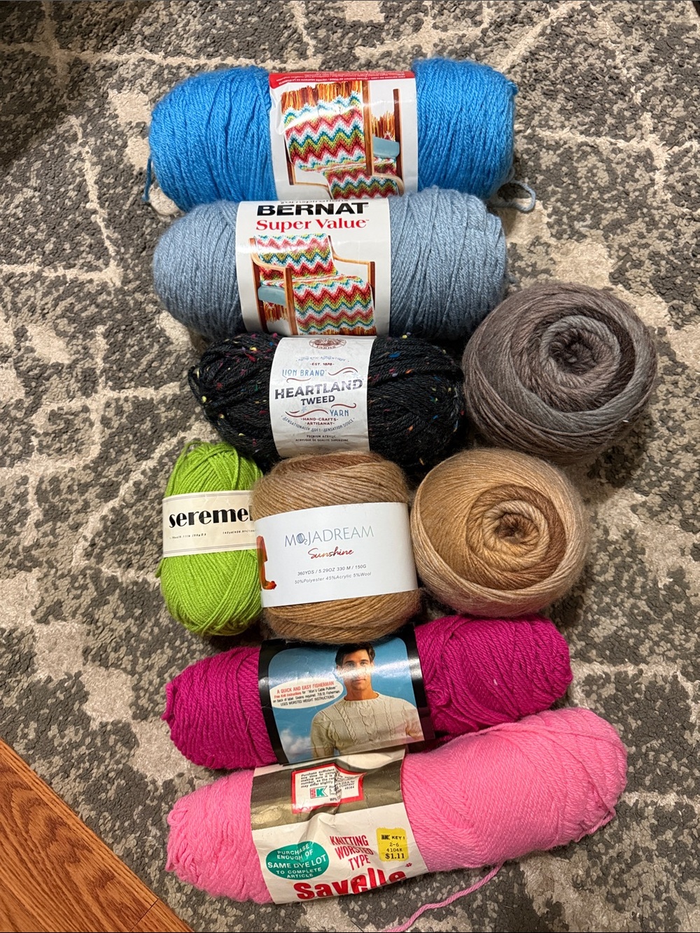 Multiple new yarns. Different colors and brands.Bog bundle